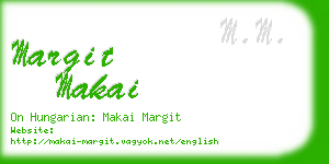 margit makai business card